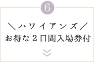 ＼ハワイアンズ／お得な２日間入場券付
